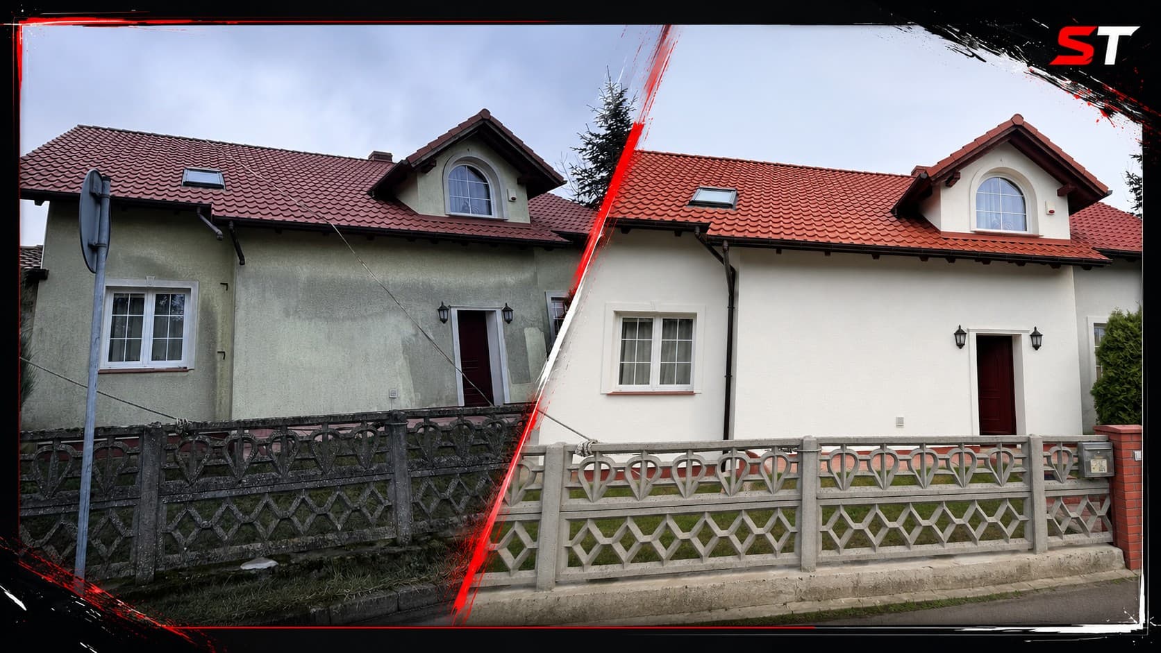 Mycie i malowanie elewacji domu jednorodzinnego w Szczecinie - pełny przewodnik 2026, realizacja STmaster
